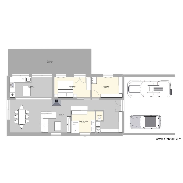 Maison de mathis. Plan de 7 pièces et 111 m2