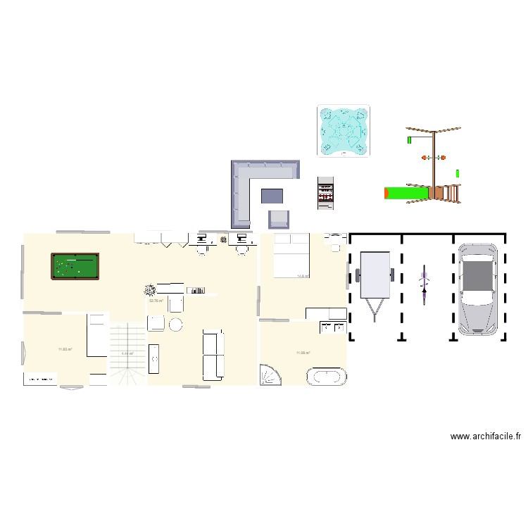 MAISON SOLINE. Plan de 9 pièces et 191 m2