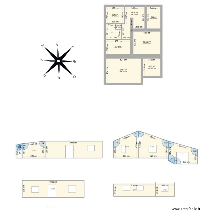 rajesh. Plan de 18 pièces et 261 m2