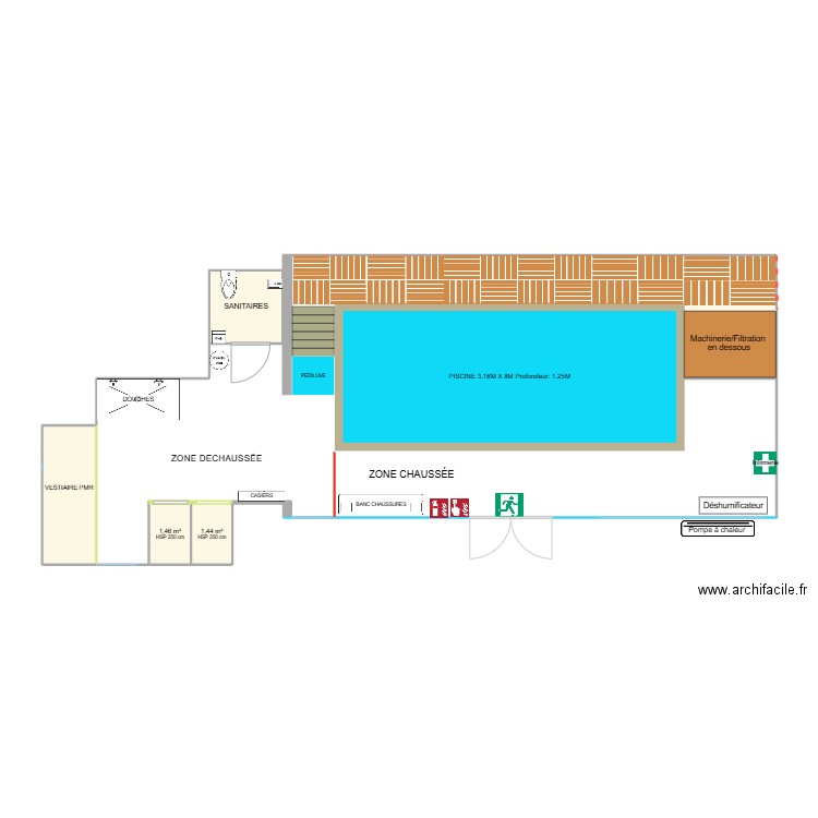 DORMANS PISCINE. Plan de 4 pièces et 10 m2