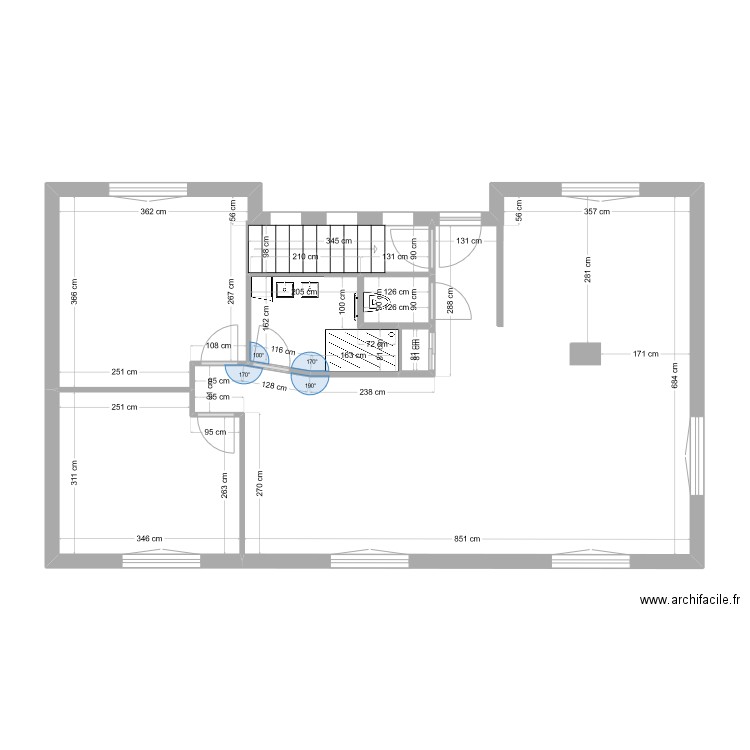 renov 1er Etage01000. Plan de 6 pièces et 78 m2