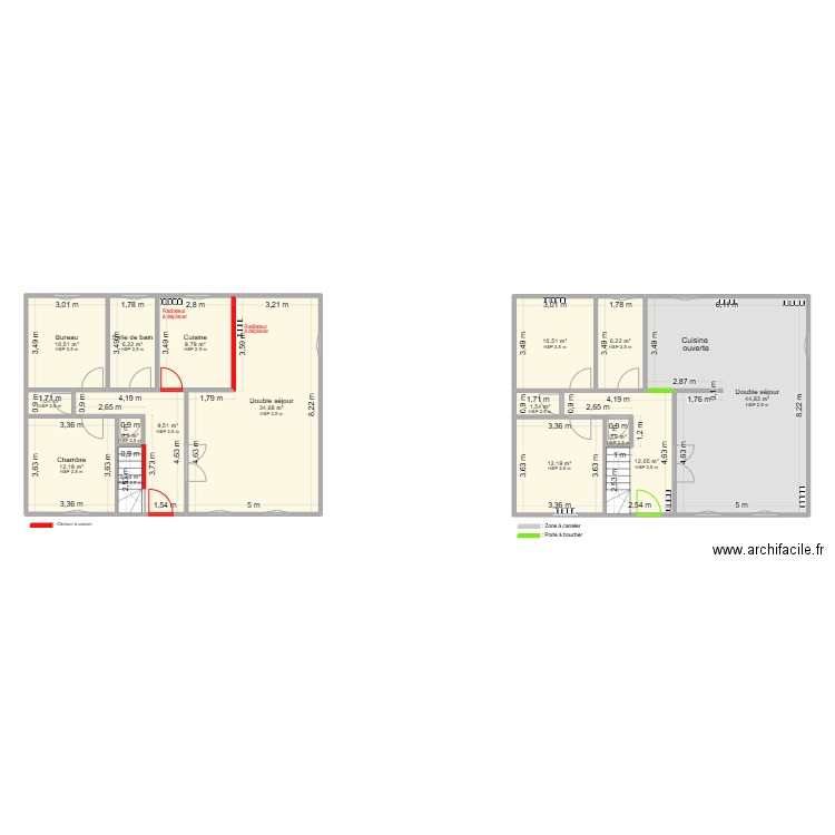 GIORDANO - BOULANGER. Plan de 16 pièces et 176 m2