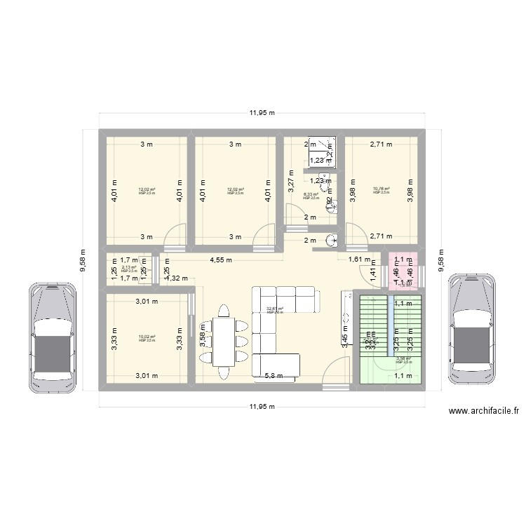 p-keller-2024-07-28. Plan de 10 pièces et 94 m2