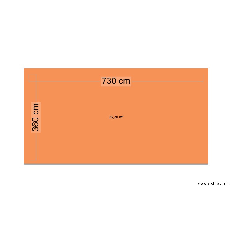 garageRT. Plan de 1 pièce et 26 m2