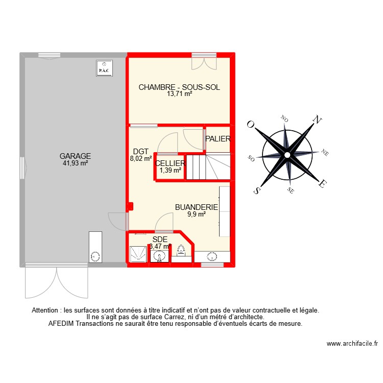 BI22675 -. Plan de 34 pièces et 308 m2