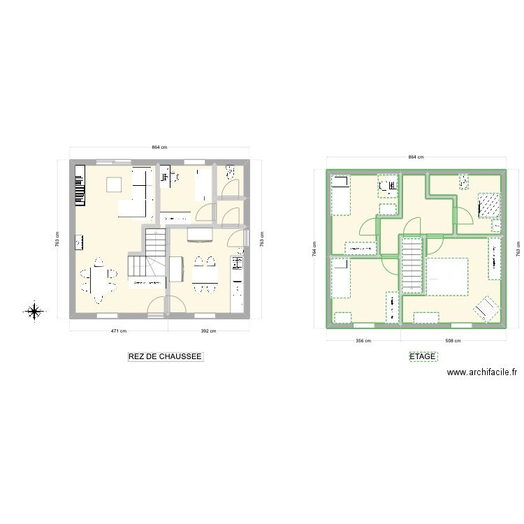 Plan finalisé. Plan de 10 pièces et 108 m2