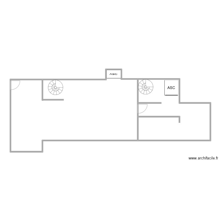 BRASSERIE LUXEMBOURG. Plan de 2 pièces et 104 m2