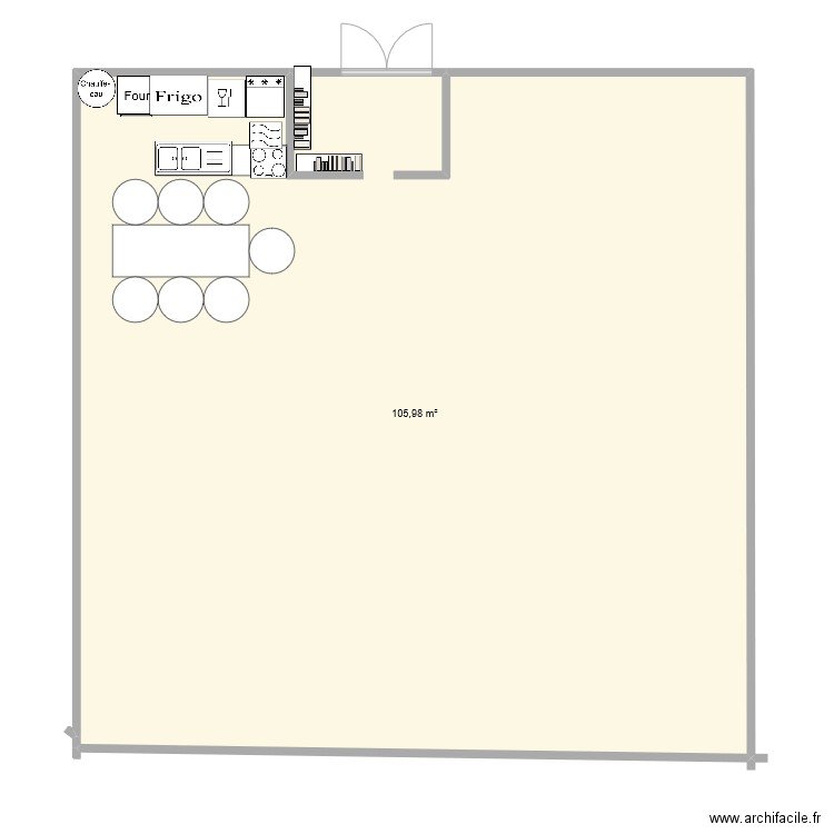 Matéo. Plan de 1 pièce et 106 m2