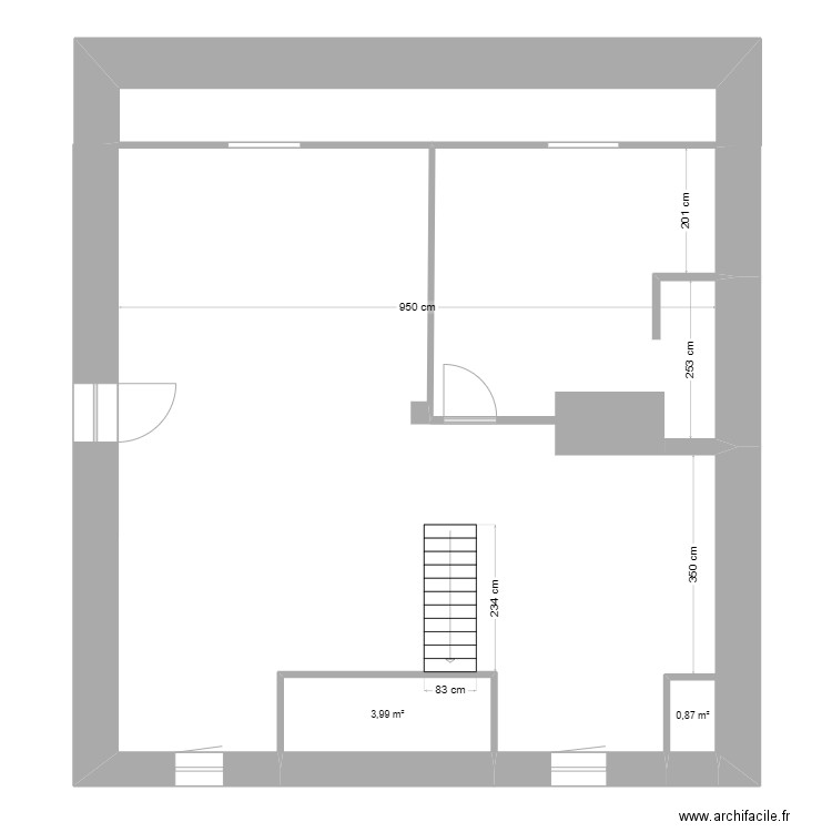 G1 2éme 2025. Plan de 2 pièces et 5 m2