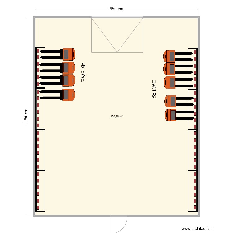 SDC - ID Vendenheim Cellule 2. Plan de 1 pièce et 109 m2