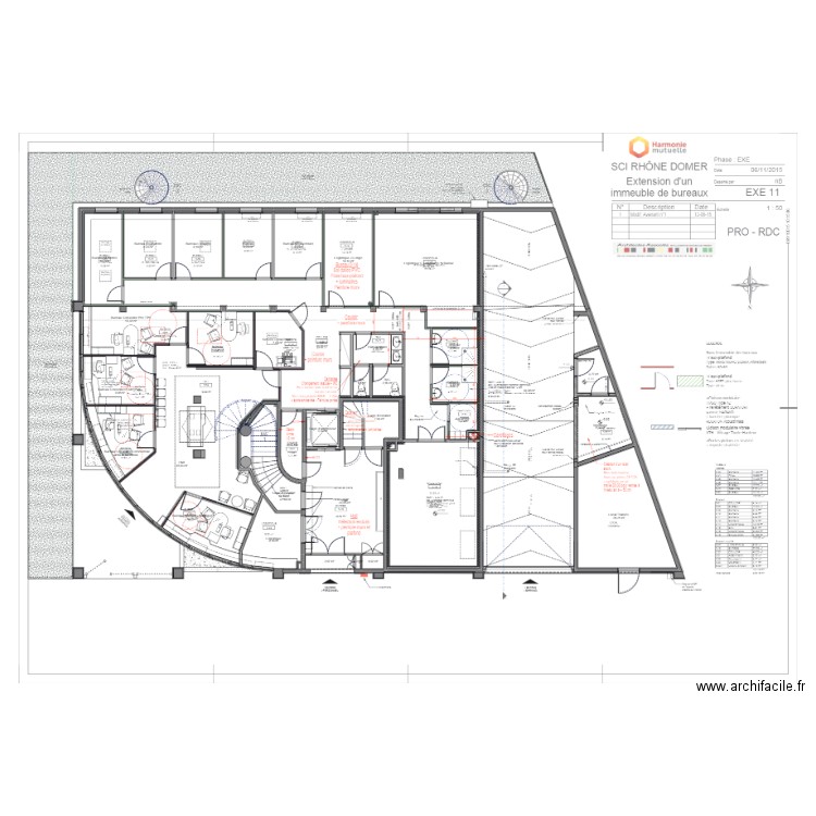 Lyon Domer EDL. Plan de 42 pièces et 618 m2