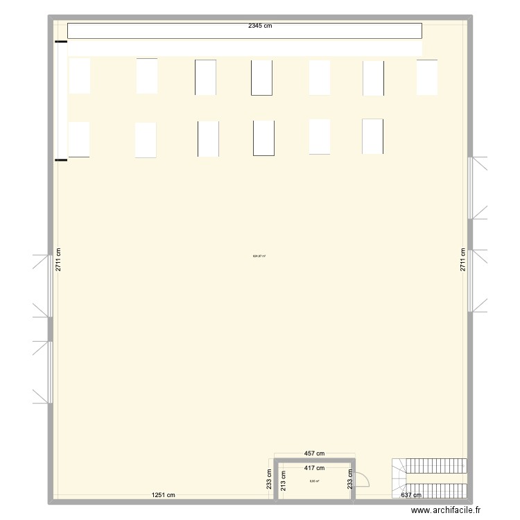 Zone packaging Villamartin. Plan de 2 pièces et 634 m2