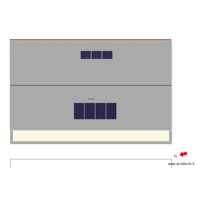 plan DON. Plan de 1 pièce et 147 m2