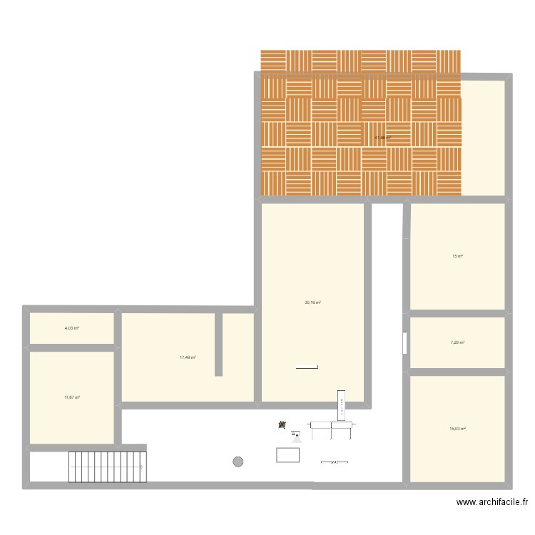 CHAMBRE2. Plan de 8 pièces et 143 m2