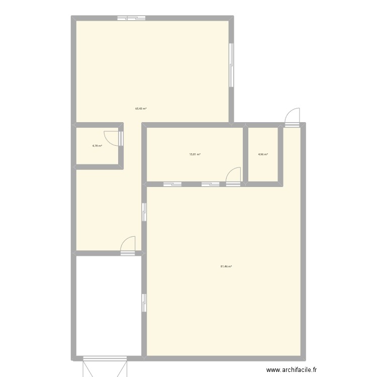 Home2. Plan de 5 pièces et 172 m2