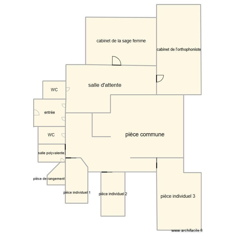 plan des locaux. Plan de 12 pièces et 1252 m2