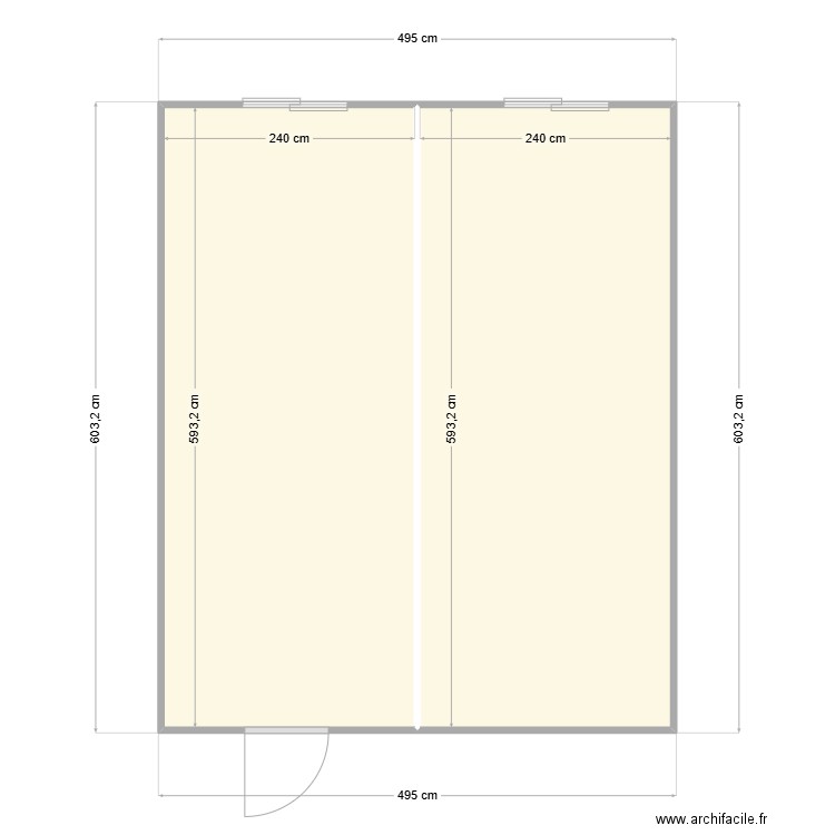 BONEL ROMAIN CHANTIER ST ETIENNE DE GEOIRS. Plan de 2 pièces et 28 m2