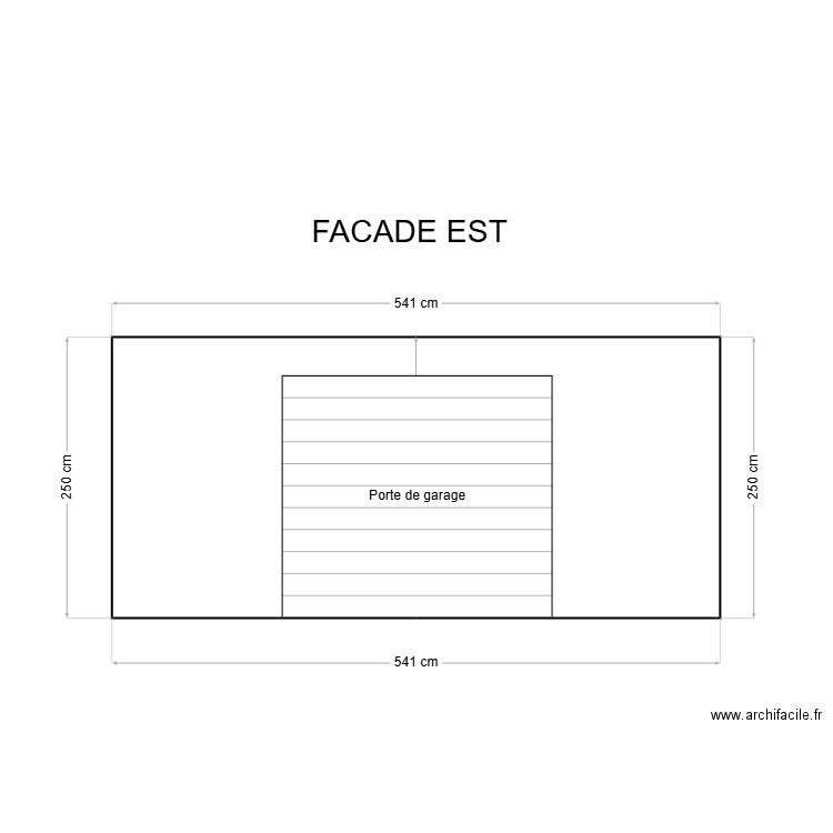 FACADE EST. Plan de 0 pièce et 0 m2