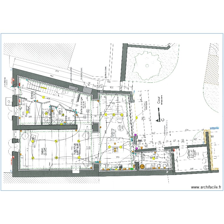 BERNIERE ELEC RDC. Plan de 0 pièce et 0 m2