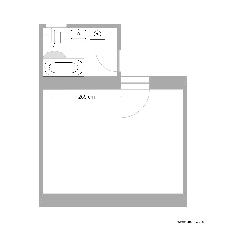 Salle de bain. Plan de 0 pièce et 0 m2