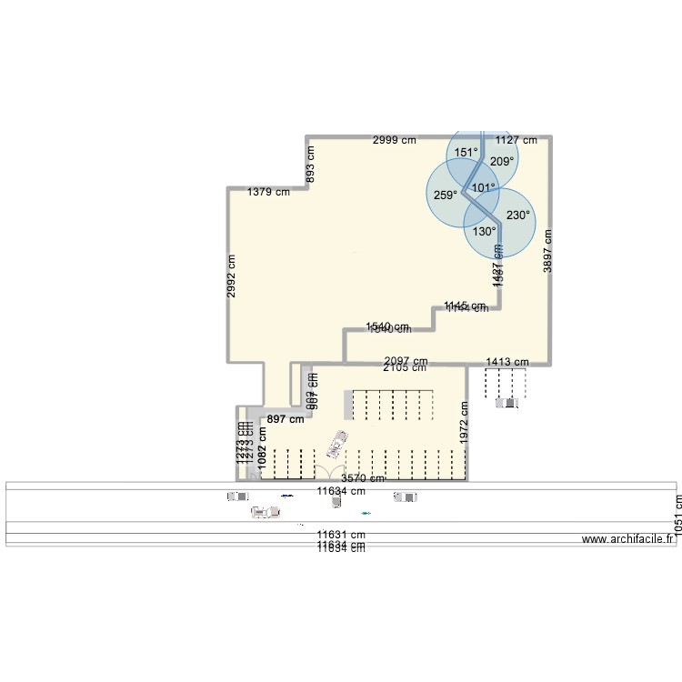 Projet aidan. Plan de 5 pièces et 2752 m2