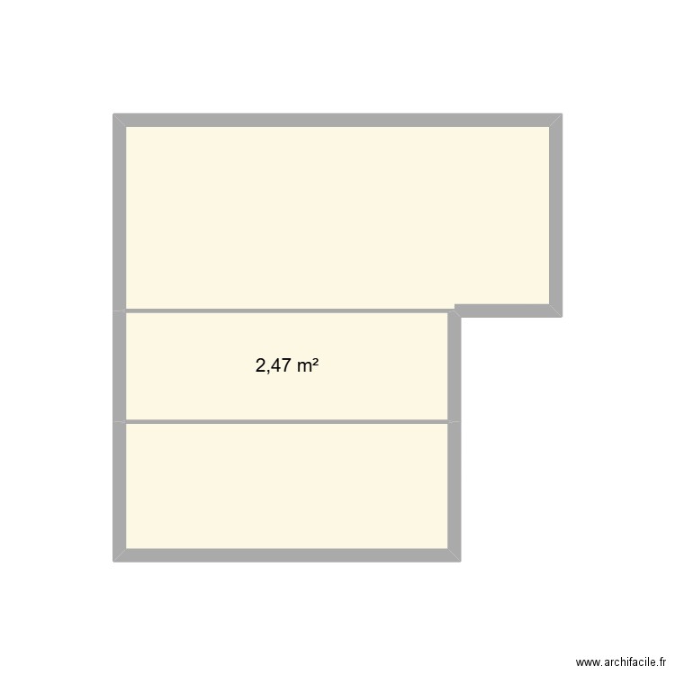 Mez 2. Plan de 3 pièces et 11 m2