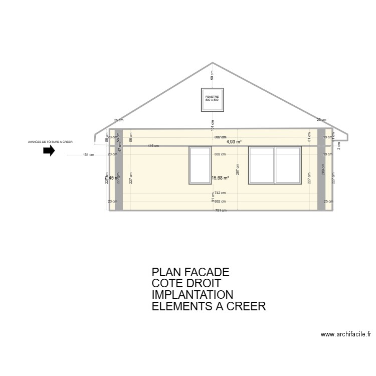 fresnes facade droite modifiée 30112023. Plan de 0 pièce et 0 m2