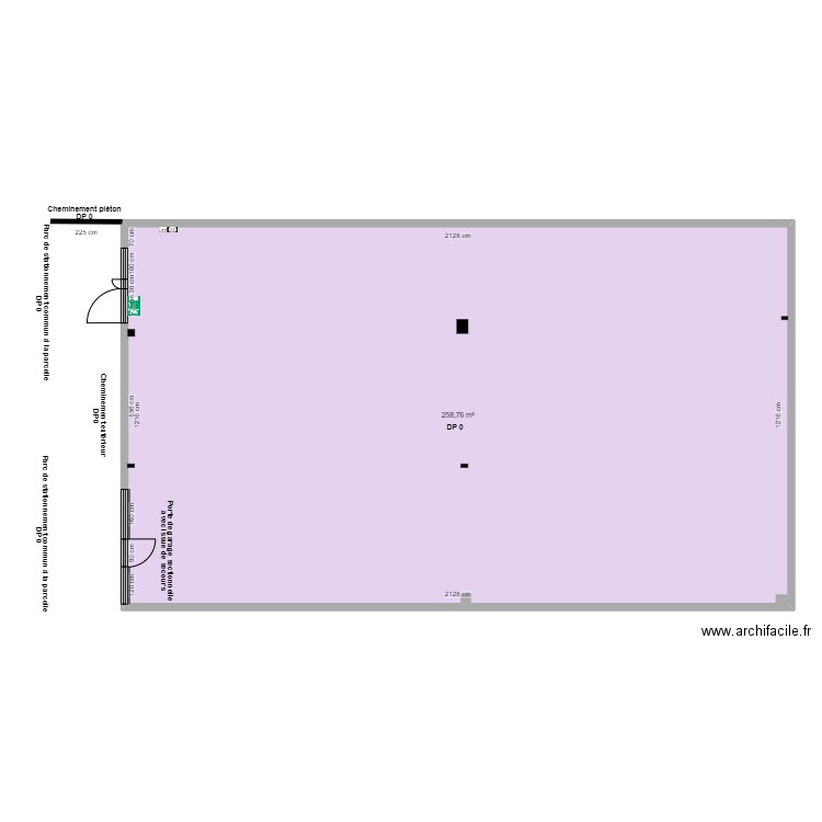 PADD ANGERS AVANT TRAVAUX. Plan de 1 pièce et 259 m2