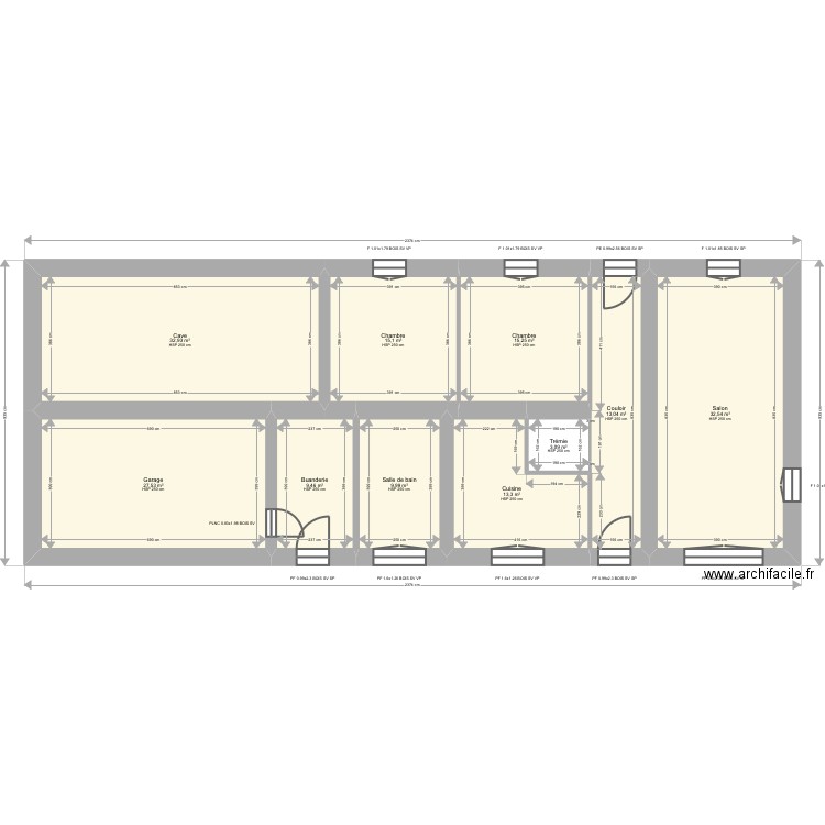 ML24012320. Plan de 17 pièces et 349 m2