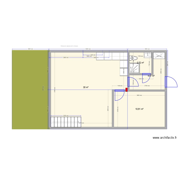 ЕБ 6. Plan de 10 pièces et 94 m2