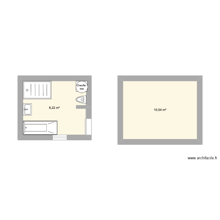 Maison Max. Plan de 2 pièces et 19 m2