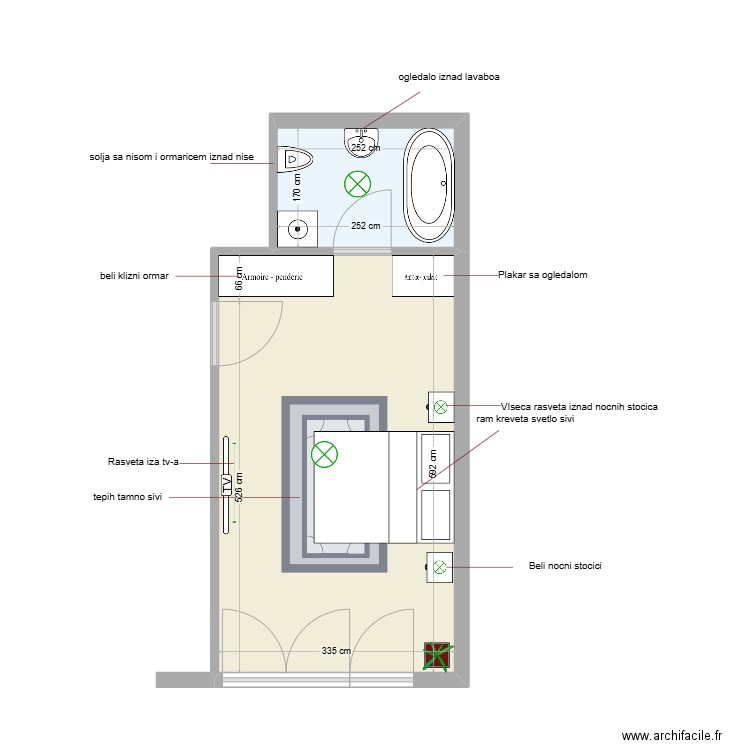 zadatak4. Plan de 2 pièces et 24 m2