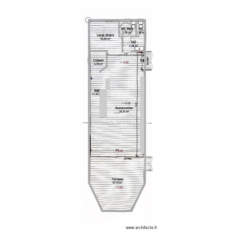 Quai Victoria plan masse. Plan de 1 pièce et 137 m2