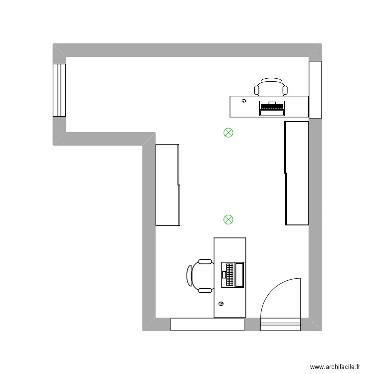 SAPHIR . Plan de 1 pièce et 19 m2