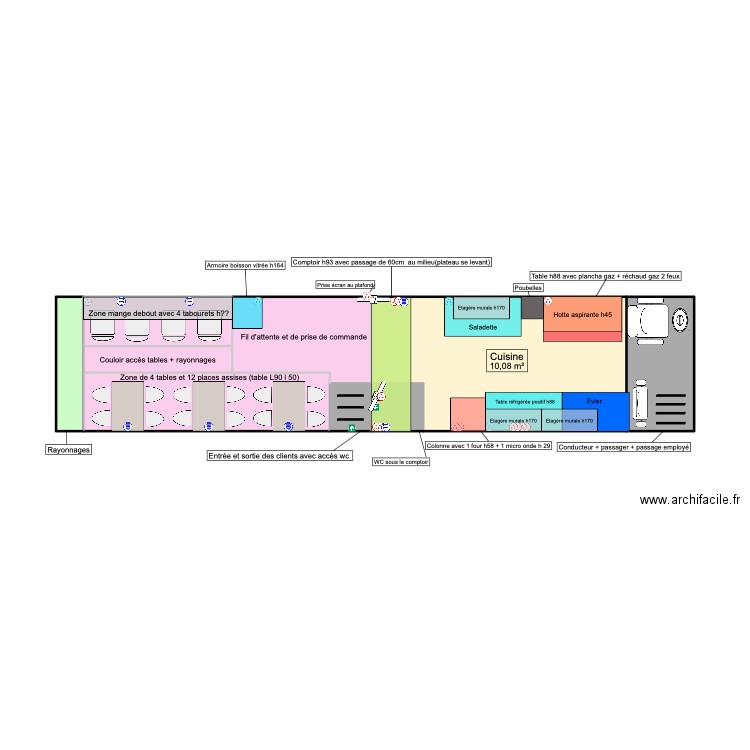 FAST. Plan de 25 pièces et 80 m2