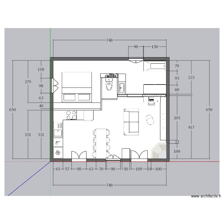 2D Projet thini (2). Plan de 0 pièce et 0 m2