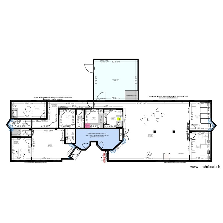 St Michel/Orge 23 Rosières - PMI/Version 260924. Plan de 17 pièces et 253 m2