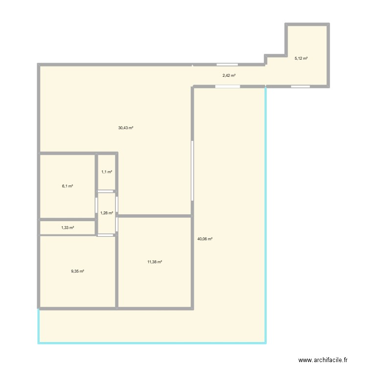 Lunel. Plan de 10 pièces et 109 m2