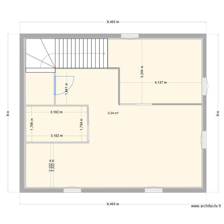 pharmacie 1. Plan de 4 pièces et 133 m2