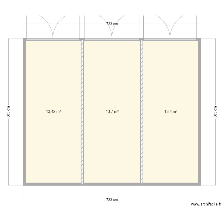 Cellmade. Plan de 3 pièces et 41 m2