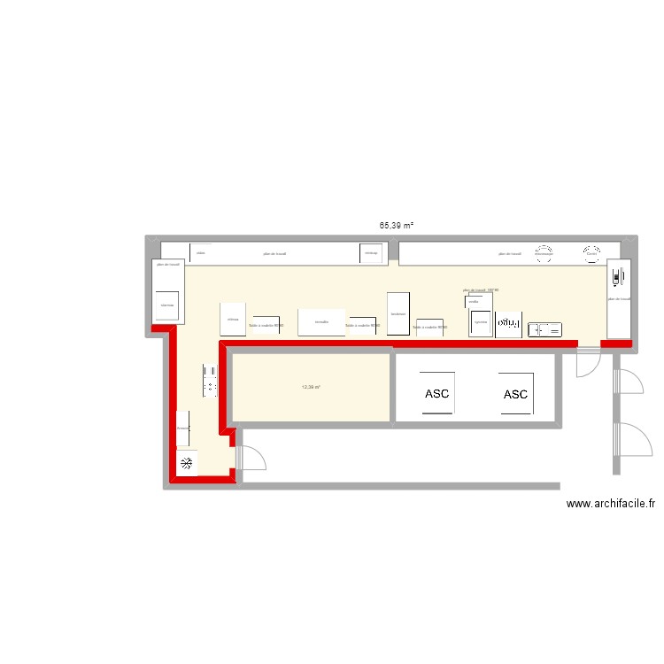 plan 2. Plan de 2 pièces et 78 m2