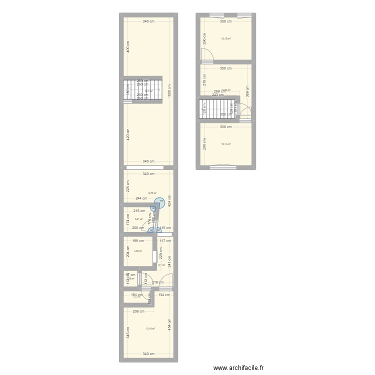 picolome 15. Plan de 11 pièces et 103 m2