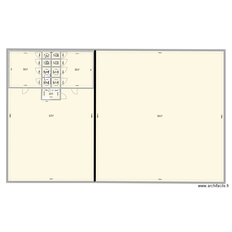 BUREAU FRANCK SS. Plan de 13 pièces et 592 m2