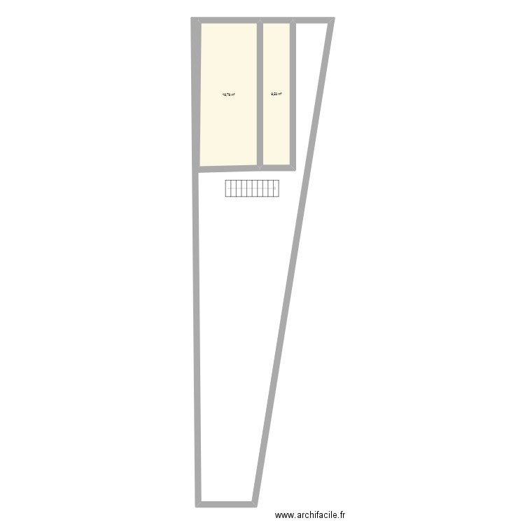 bousalem. Plan de 2 pièces et 29 m2