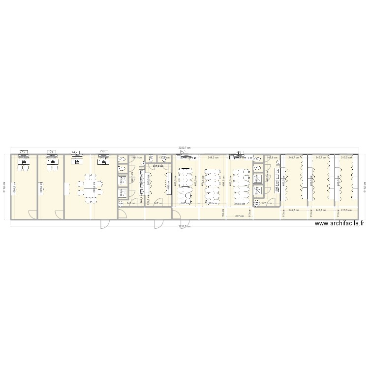 OMEXOM CHANTIER LA SELLE EN HERMOY 45. Plan de 28 pièces et 188 m2