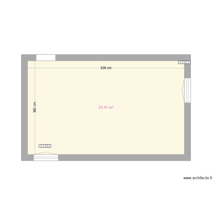 sejour 2. Plan de 1 pièce et 24 m2