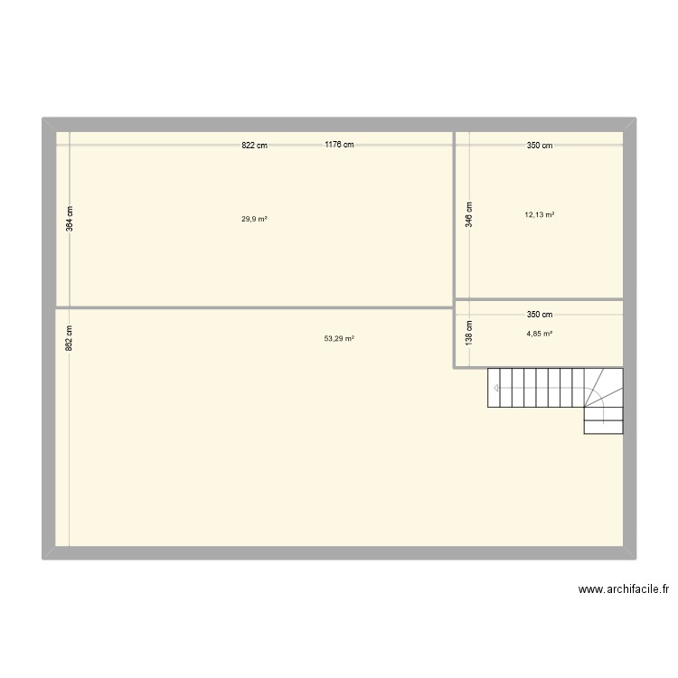 maison1. Plan de 4 pièces et 148 m2