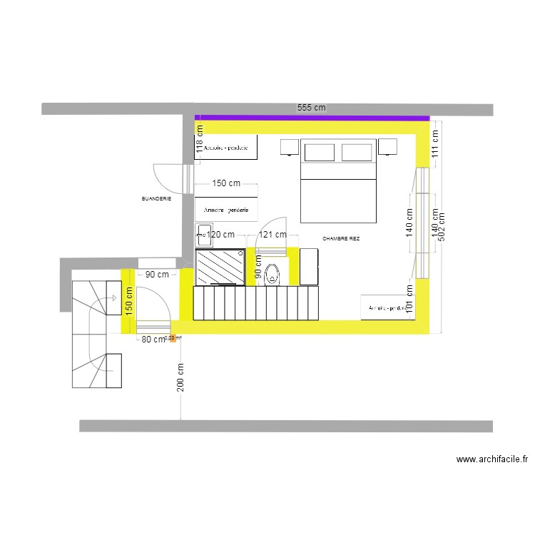 Projet 3  REZ a 200cm 5.11.24 v3.3. Plan de 0 pièce et 0 m2