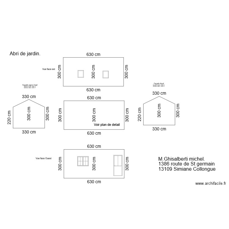 Garage ensemble. Plan de 0 pièce et 0 m2