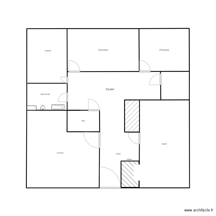 PLAN ST EXPR. Plan de 9 pièces et 36 m2